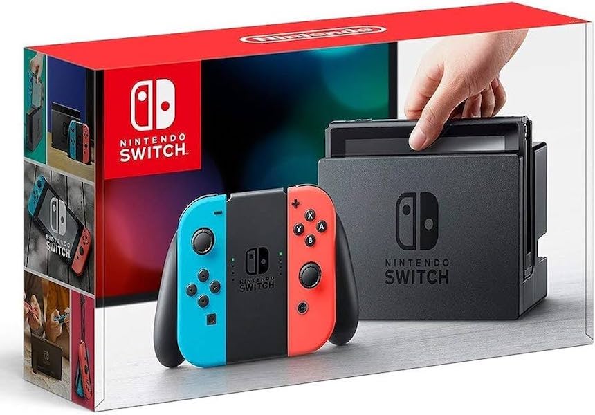 Nintendo Switch本体 Joy-Con(L) ネオンブルー・(R) ネオンレッド（箱あり・傷なし）